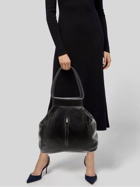 COS Black Leather Shoulder Bag